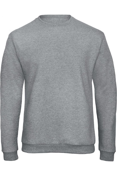 Női B és C kapucnis pulóver, Heather Grey, Szürke