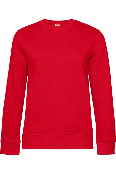 B&C női kapucnis pulóver, piros 3XL INTL