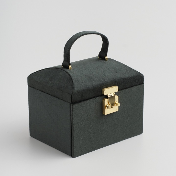 Cutie bijuterii monte, verde