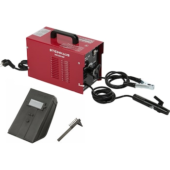 Aparat sudura cu ventilator Steinhaus Start, PRO-EW140P, 140A, 230V, Electrod 1.6-3.2mm, 15kg, Accesorii incluse Aparat sudura cu ventilator Steinhaus Start, PRO-EW140P, 140A, 230V, Electrod 1.6-3.2mm, 15kg, Accesorii incluse