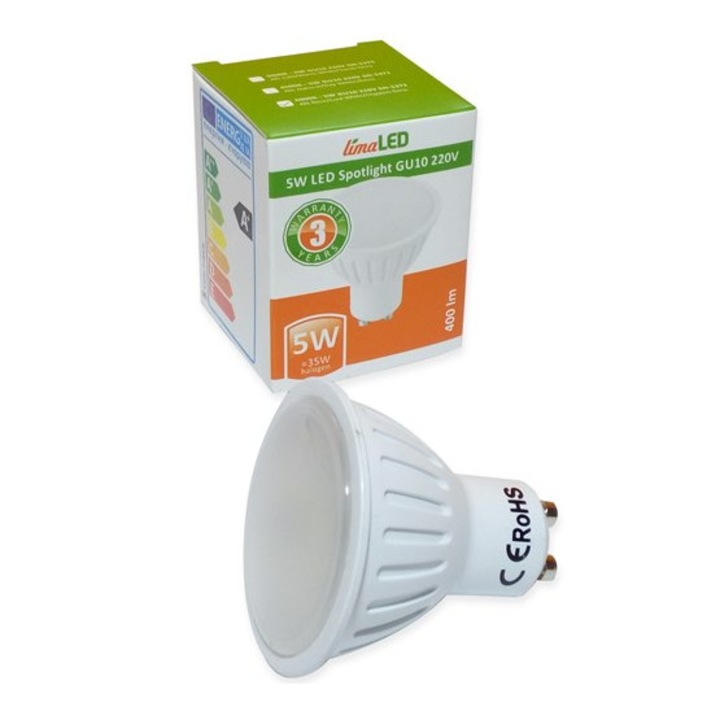 LED луничка limaLED,5W GU10 220V 4500K