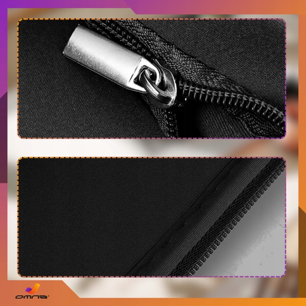 Husa pentru laptop, Omna, 17 inch, Neopren, Negru, Rezistent la apa, Captusit cu puf moale, Ideal pentru transport, Set inclus - geanta omna 17 inch