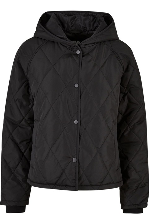 Дамско яке с качулка Urban Classics, черно 5XL INTL