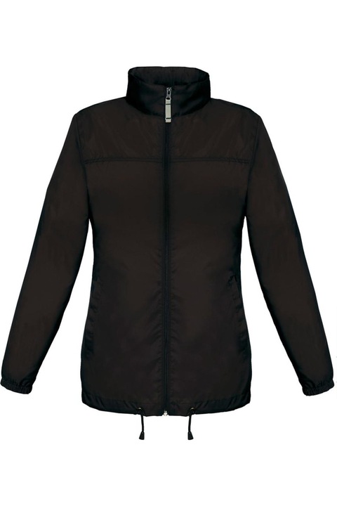 B és C női kabát, sötétkék, Fekete