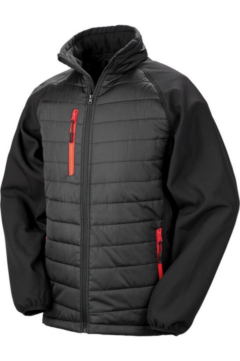 Soft Shell dzseki Result Compass női, fekete/piros XL INTL