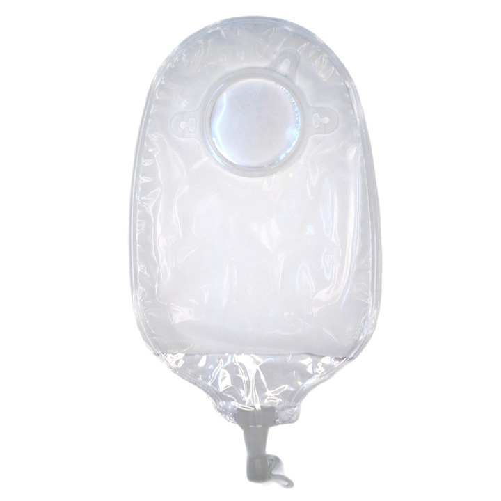 Punga de urostomie Steadlive pentru sistemul din doua componente 15-45 mm, transparenta, cu evacuare
