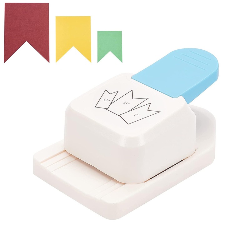 Перфоратор за етикети, триъгълни етикети за подаръци, перфоратор за хартиени етикети 3 в 1, перфоратор за хартиени картички за скрапбукинг