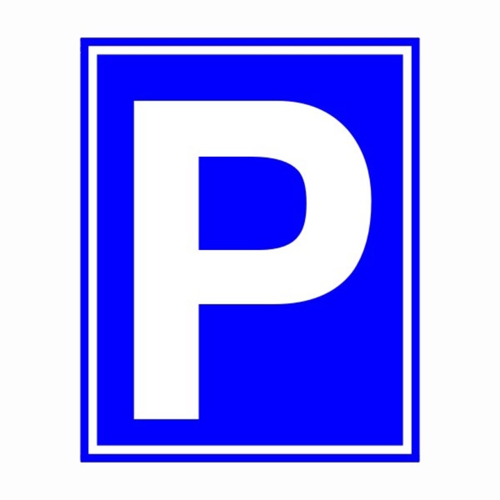 Információs tábla, Parkoló, 20x25cm, 3mm műanyaglemez (TIL-1116)