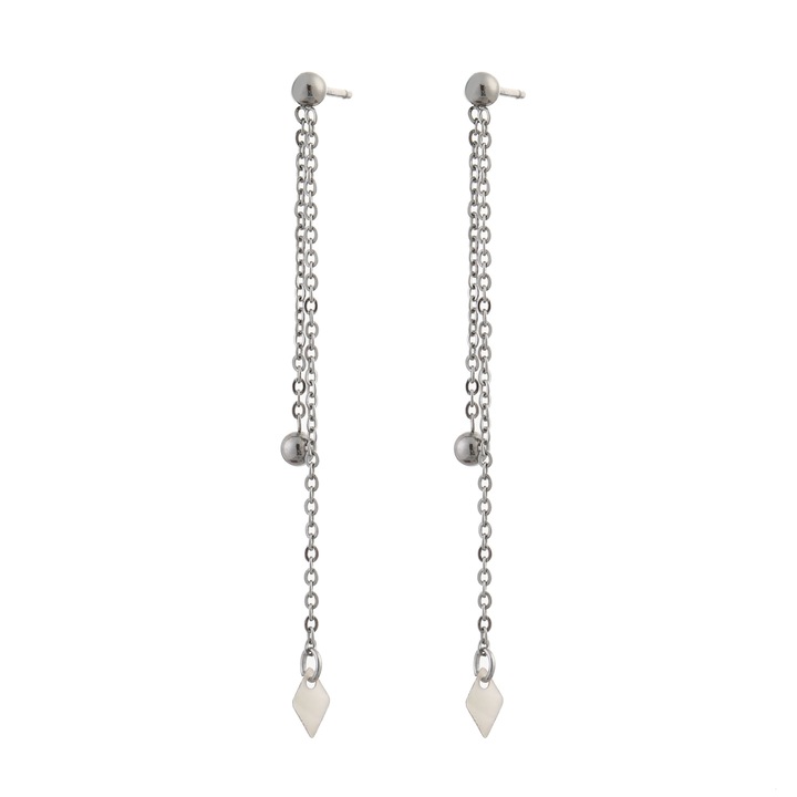 Cercei Chain, inox argint