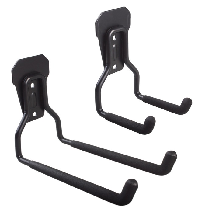 Комплект 2 гаражни конзоли Maclean MC-439, MC440, 35 кг, черни