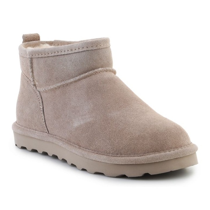 BEARPAW, Ghete impermeabile de piele intoarsa fara inchidere, Bej, 40