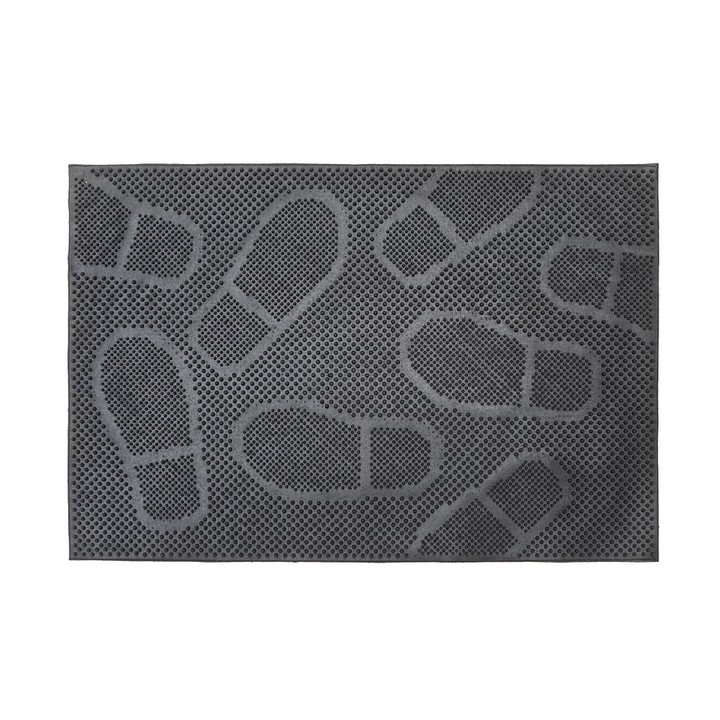 Bejárati szőnyeg, gumi, 40x60cm, 5mm vastag, fekete