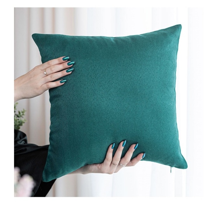 Poszewka decorativa 40x40 cm, jodelka, verde butoi, 100% poliester