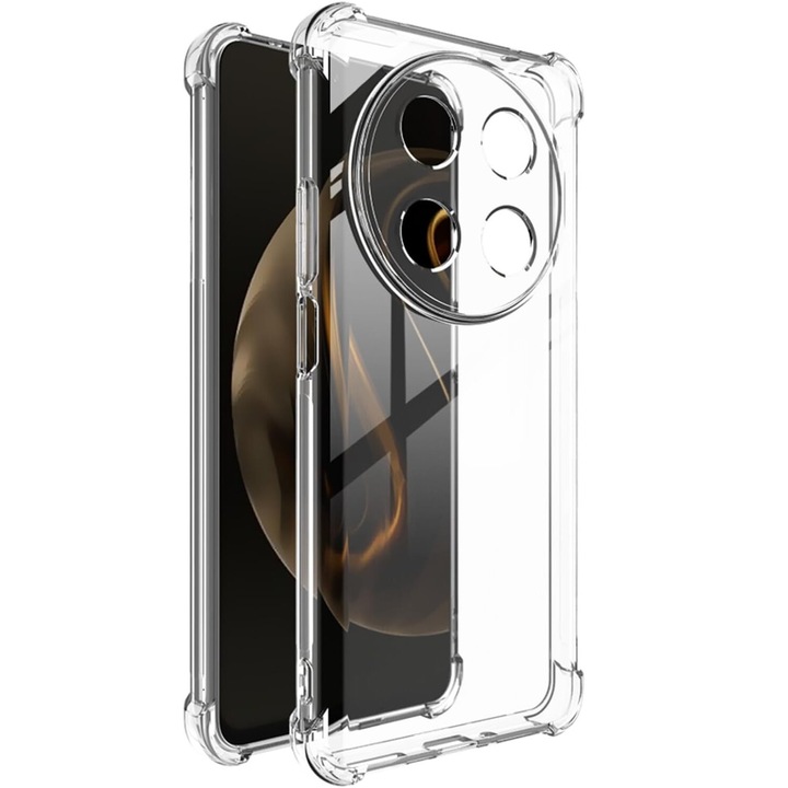Калъф за Honor Magic 7 Lite Slim Anti-Shock 1.5 мм подсилен 4 ъгъла Прозрачен