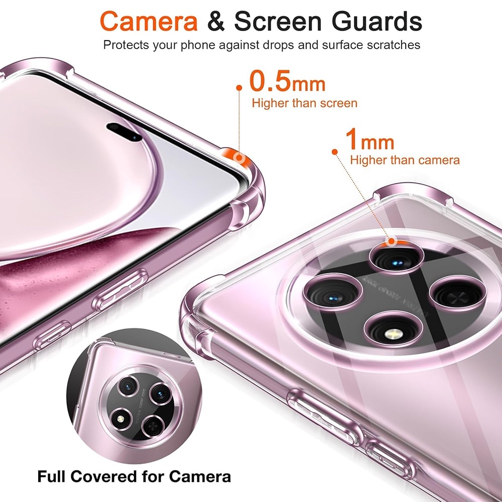 Husa pentru Honor Magic 7 Lite Slim Anti-Shock 1.5mm reinforced 4 corners Transparent