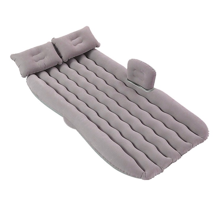 Saltea gonflabila pentru masina, Timeless Tools, 2 perne, cu pompa alimentata la priza auto, kit de reparatie, geanta transport