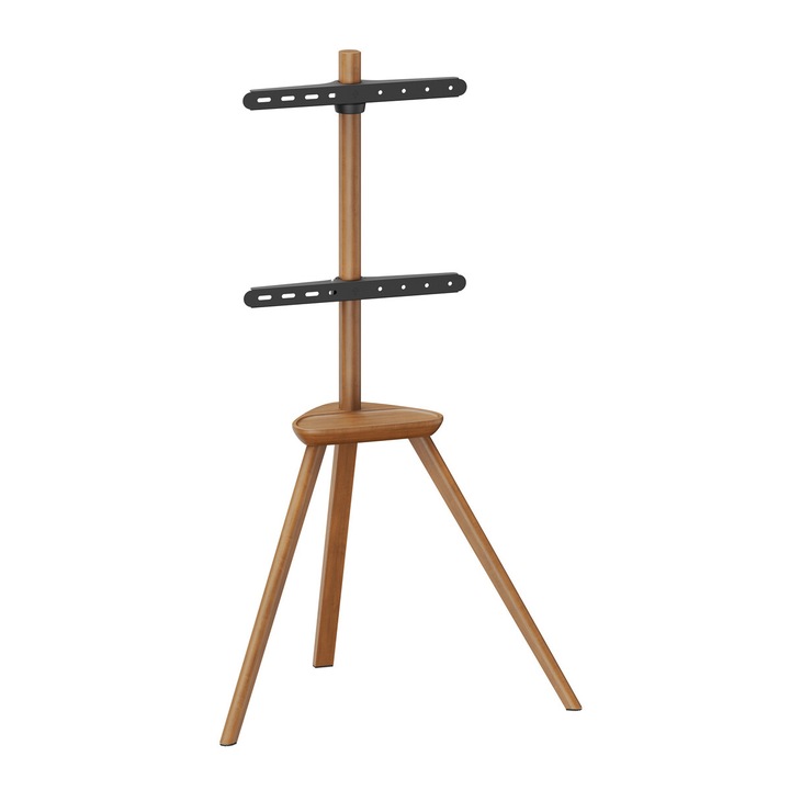 Стойка за под BRATECK, FS35-44F-02, за телевизор 45-65", до 40 кг, с рафт