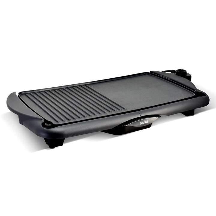 Gratar electric BRUNO, BRN-0215, 2000W, 48x26cm, cu termostat reglabil, negru