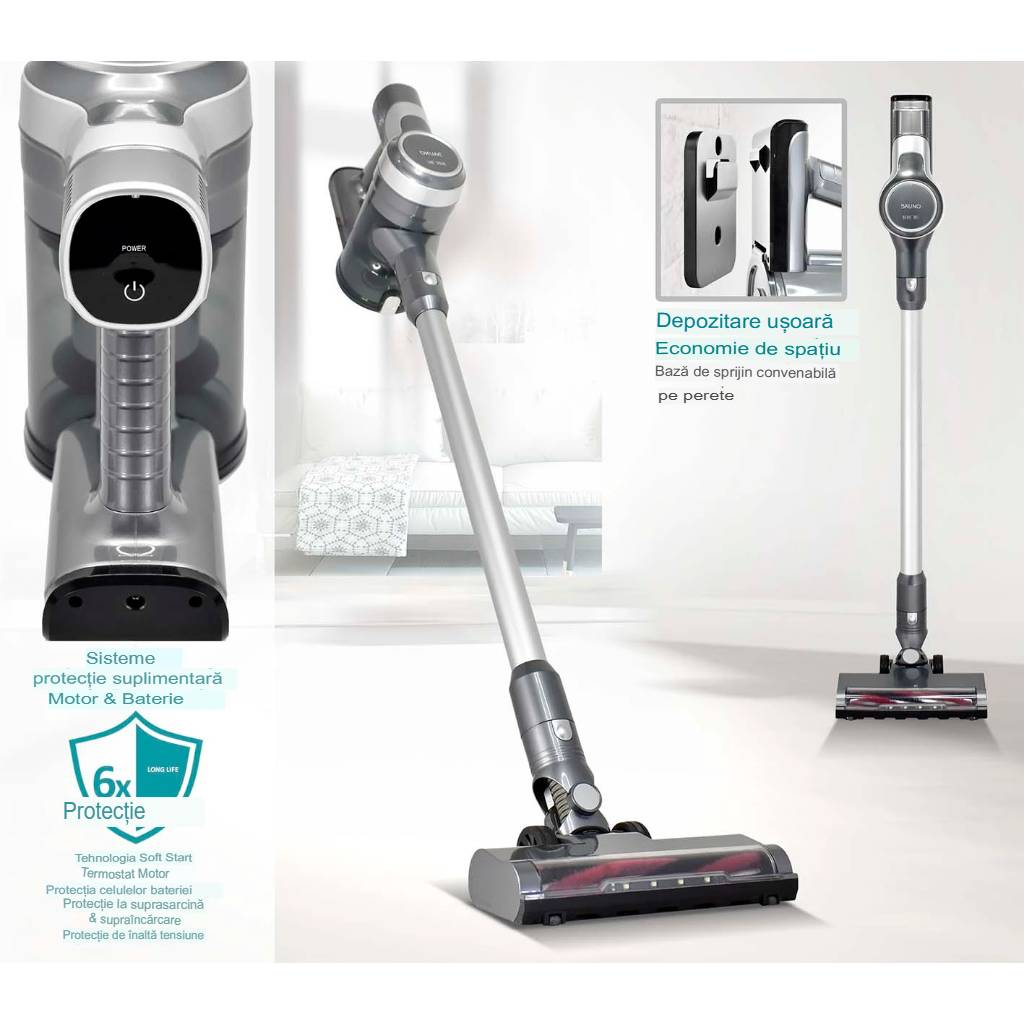 Aspirator BRUNO 2 in 1, 200W, culoare asemi