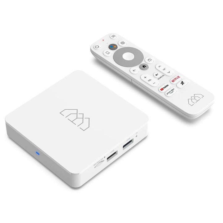 Mediaplayer HOMATICS, R Lite, 4K, 2/32GB, WiFi, certificare Google, Android 12