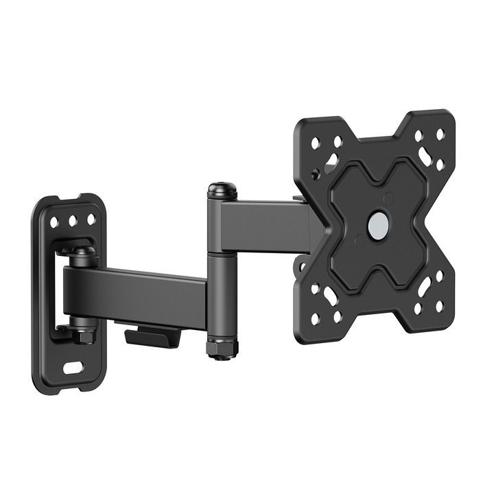 Стойка за телевизор PowerTech PT-1278, 13"-32", 20 кг, черна, монтажен комплект