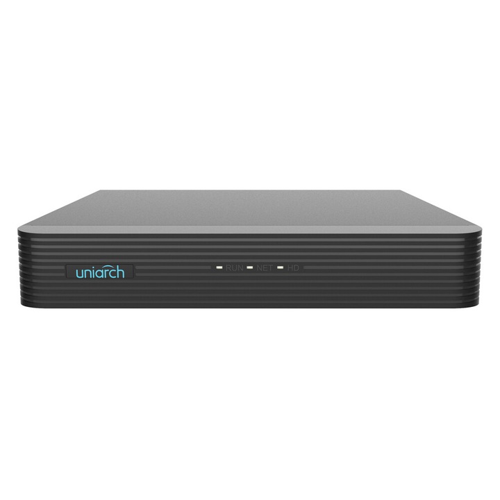 NVR Uniarch NVR-110E2, 8MP, 10 канала, HDMI, 260x243x46mm