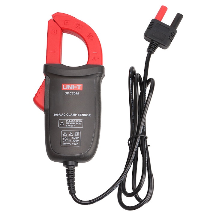 Ampermetru UNI-T UT-CS06A, 400A AC, deschidere max. 28mm, dimensiuni 158x65x33mm