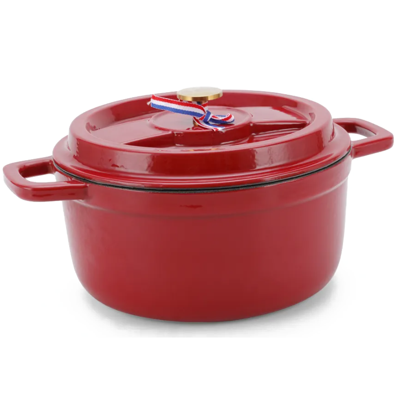 Oala cu capac fonta Amercook Sol, 24 cm, 4.6 L