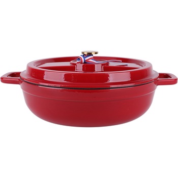 Oala cu capac fonta Amercook Sol, 30 cm, 4.3 L