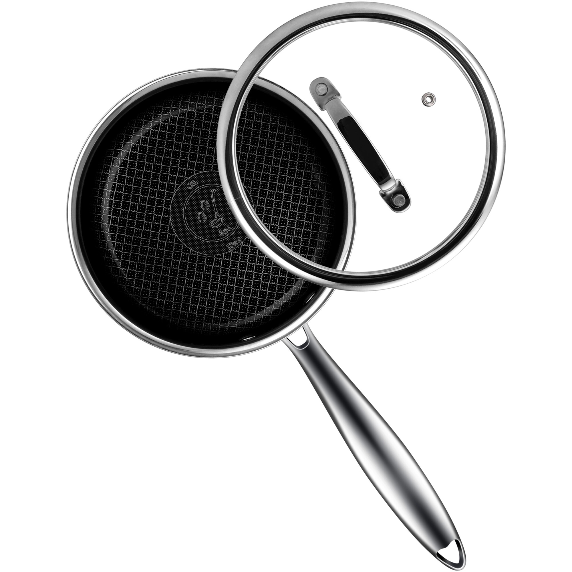 Cratita inox cu capac Amercook Aristo Pro, Inductie, 18 cm, 2L