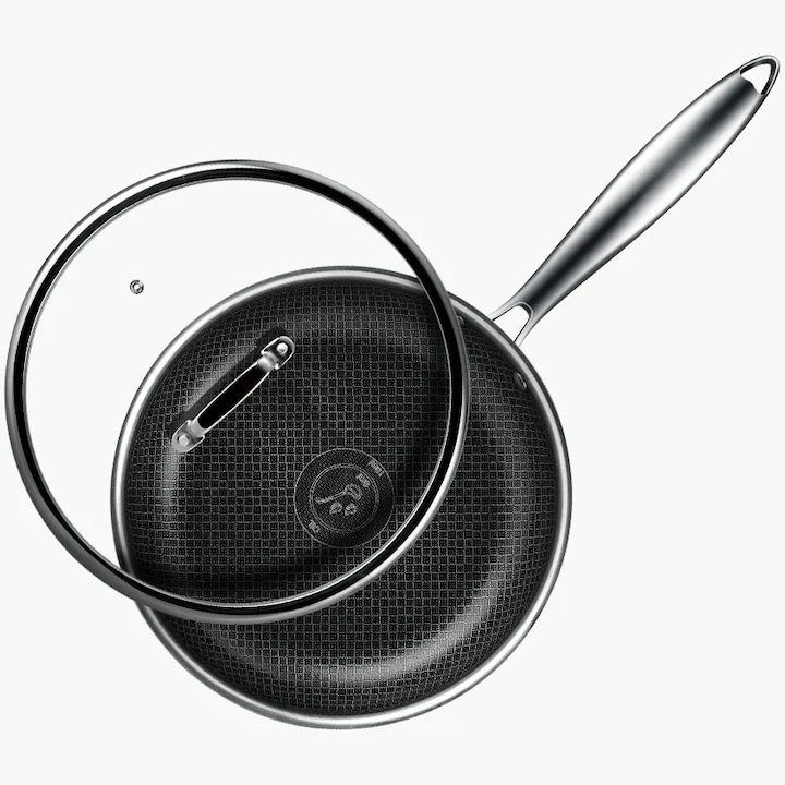 Тиган с капак Amercook Aristo Pro, Дълбок, Индукционен, 28см