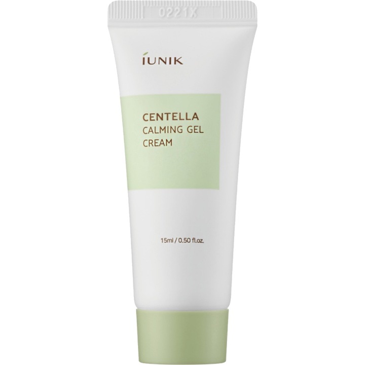 Nyugtató hatású gél arckrém, IUNIK, Centella Calming Gel, 15 ml