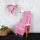 Плажна кърпа Toweland, памук, розово/бяло, 45 х 90 см