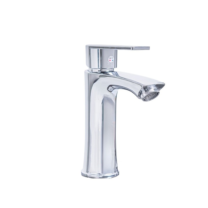 Baterie pentru baie cu design modern, Naimeed D6196, Argintiu