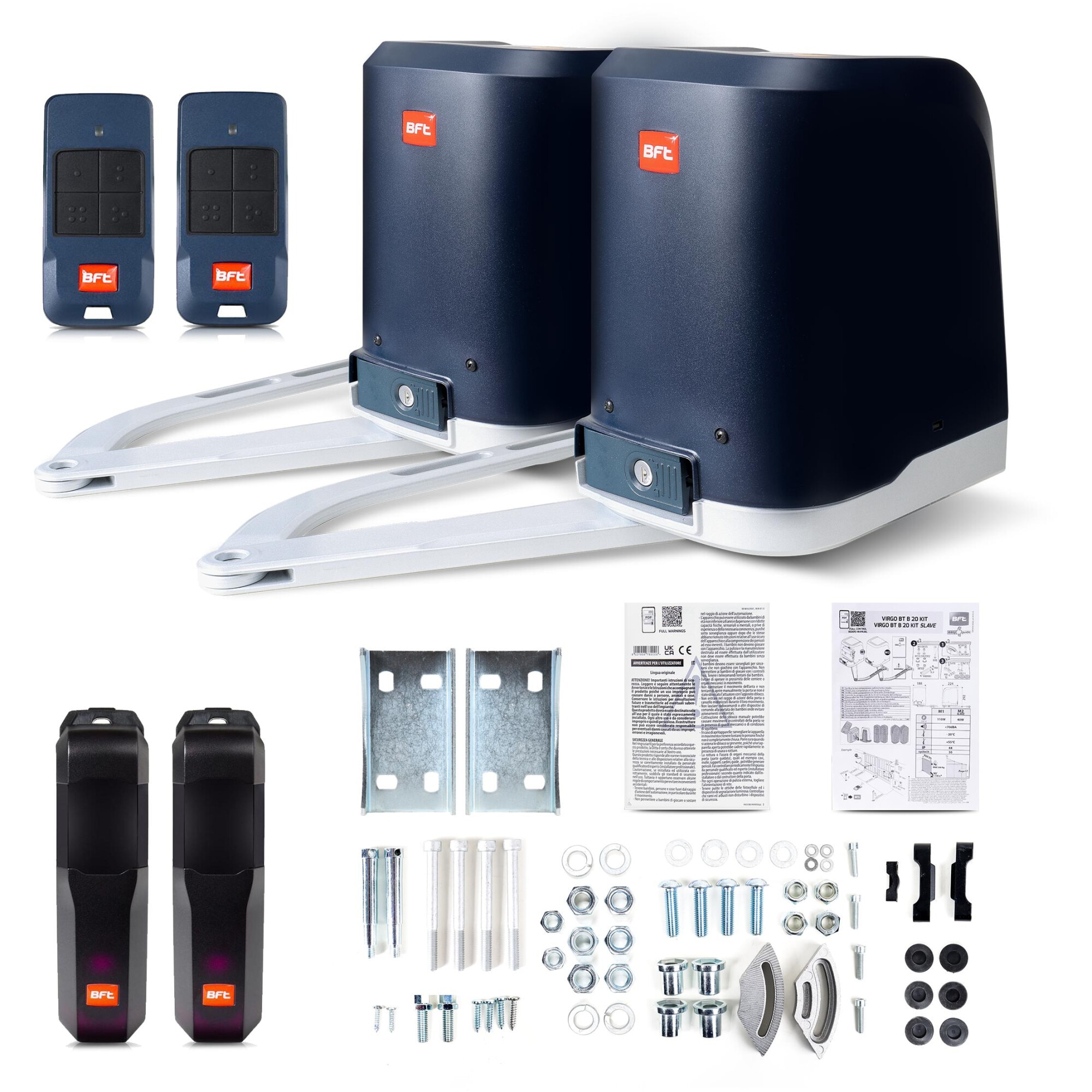 Set automatizare porti BFT VIRGO SMART BT B20, 200 kg, 2 m, 24 V