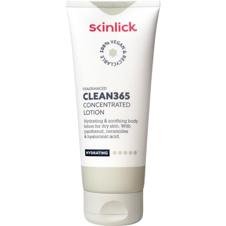Hidratáló testápoló, SKINLICK Clean365, 200 ml