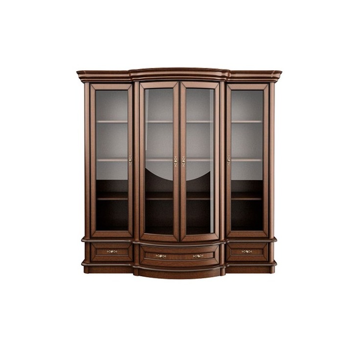 Vitrina HAWANA, Art-Futuro, clasica, culoare standard-braun, din furnir de stejar, livrata complet