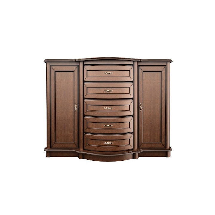 Comoda HAWANA Art-Futuro, culoare standard-braun, fronturi din furnir de stejar
