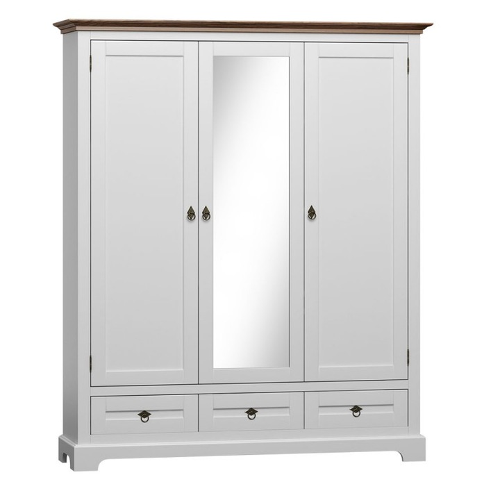 Sifonier AWINION A17, alb cu accente maronii, stil scandinav, functional, Art-Futuro