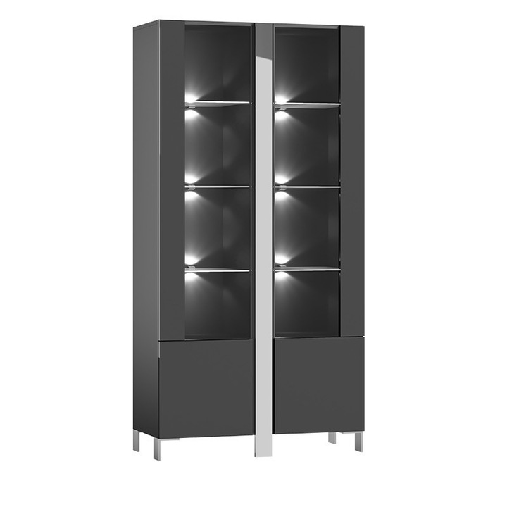 Vitrina CROMO CL08, Art-Futuro, negru