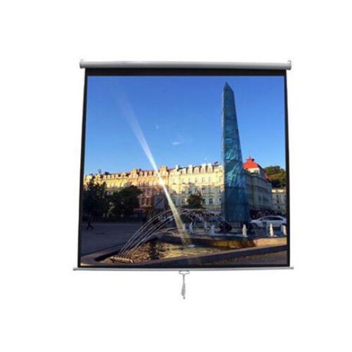 Ecran de proiectie MEDIUM Rollo 180x180cm, alb mat, 1:1