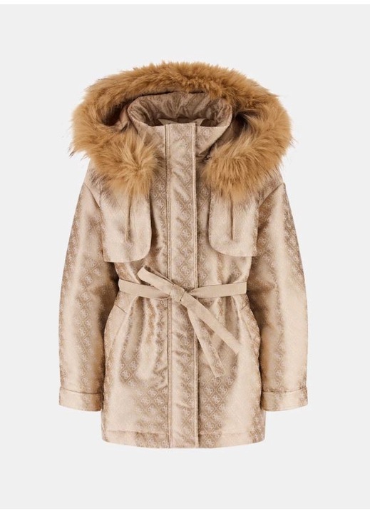 Guess női kabát, W4BL35WFIR2, bézs, poliészter, Bézs