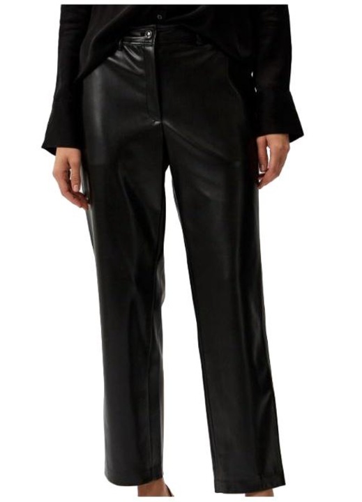 Pantaloni dama W4YB18WF8Q0, GUESS, Poliuretan, Negru, XS INTL