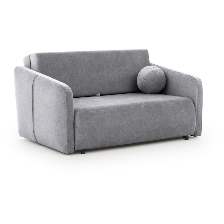 Canapea Meble Bogart, Zeldia 110, 135 x 106 cm, Textil, Gri