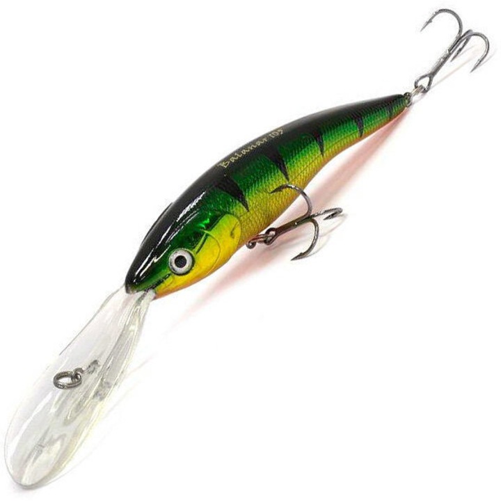 Vobler Hitfish Balanar 10.5cm, 24.3gr, Floating, culoarea 379, pentru pescuitul la trena, evolutie 7-9.2m, salau, stiuca, somn, pastrav lac