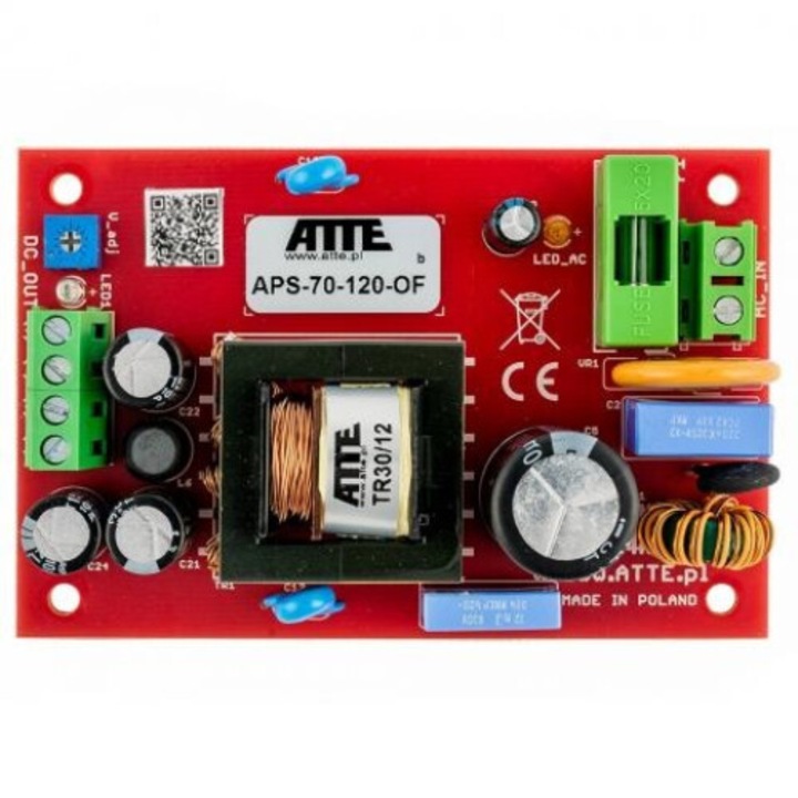 ATTE 12V 6A 72W SMPS tápegység