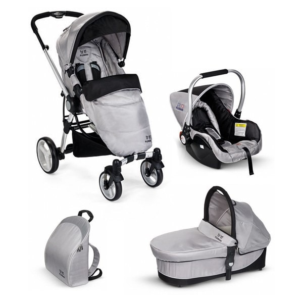 Carucior reversibil 3 in 1 P4 Trio-argintiu