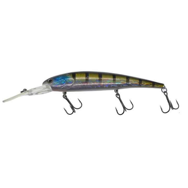 Vobler Hitfish TR Deep 12cm, 19.5gr, Floating, culoare 317, pentru pescuitul la trena, evolutie 7-8.2m, salau, stiuca, somn, pastrav lac