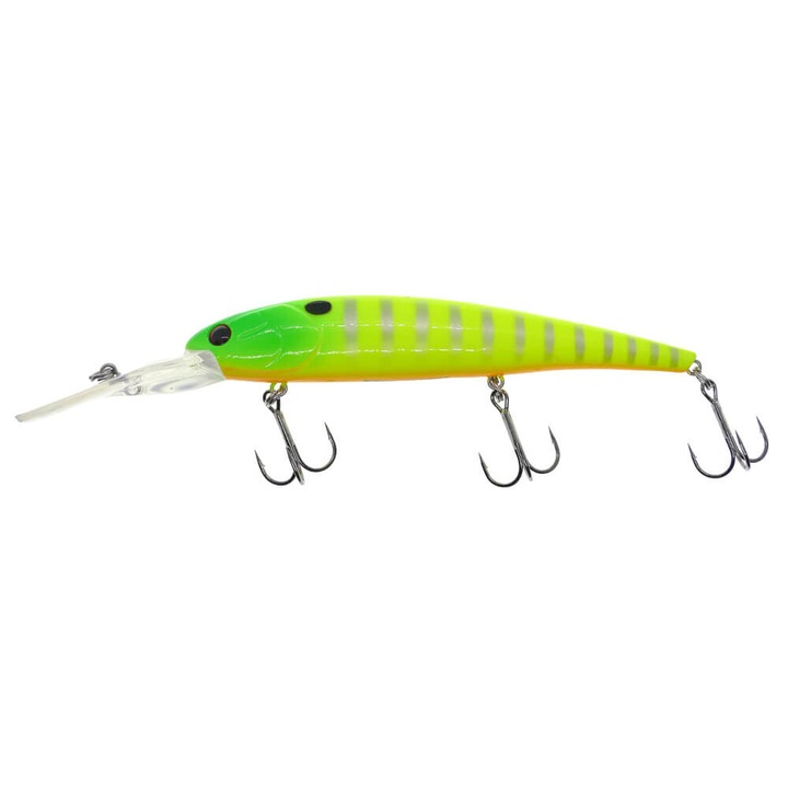 Vobler Hitfish TR Deep 12cm, 19.5gr, Floating, culoare 377 pentru pescuitul la trena, evolutie 7-8.2m, salau, stiuca, somn, pastrav lac