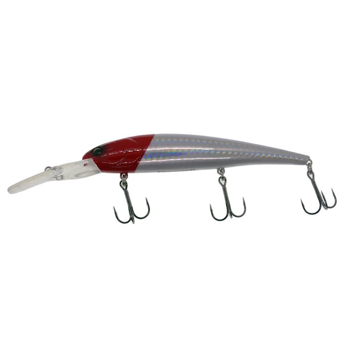 Vobler Hitfish TR Deep 12cm, 19.5gr, Floating, culoare 399, pentru pescuitul la trena, evolutie 7-8.2m, salau, stiuca, somn, pastrav lac